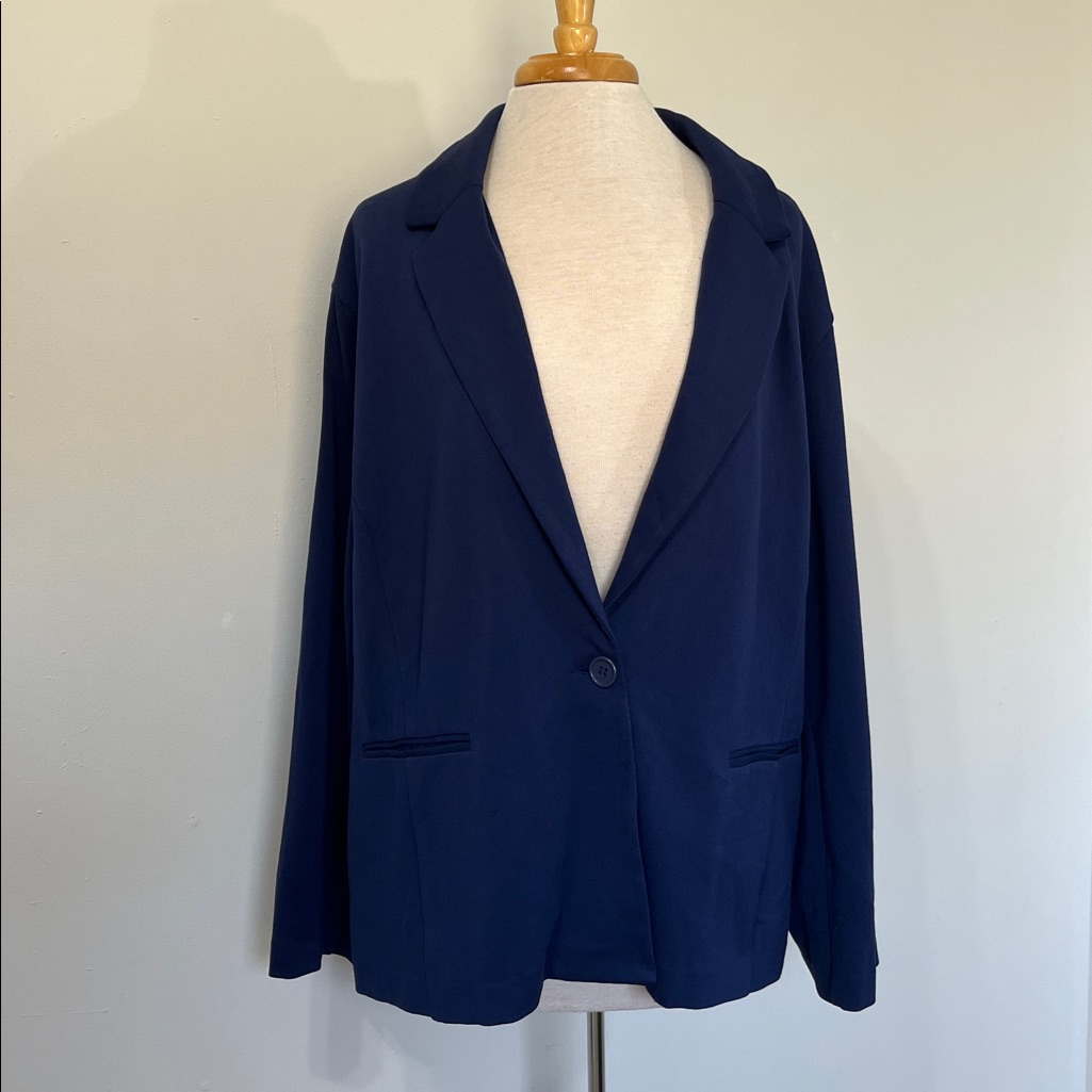 Ashley Stewart Womens Brand New Ponte Blazer Nwt Size 26